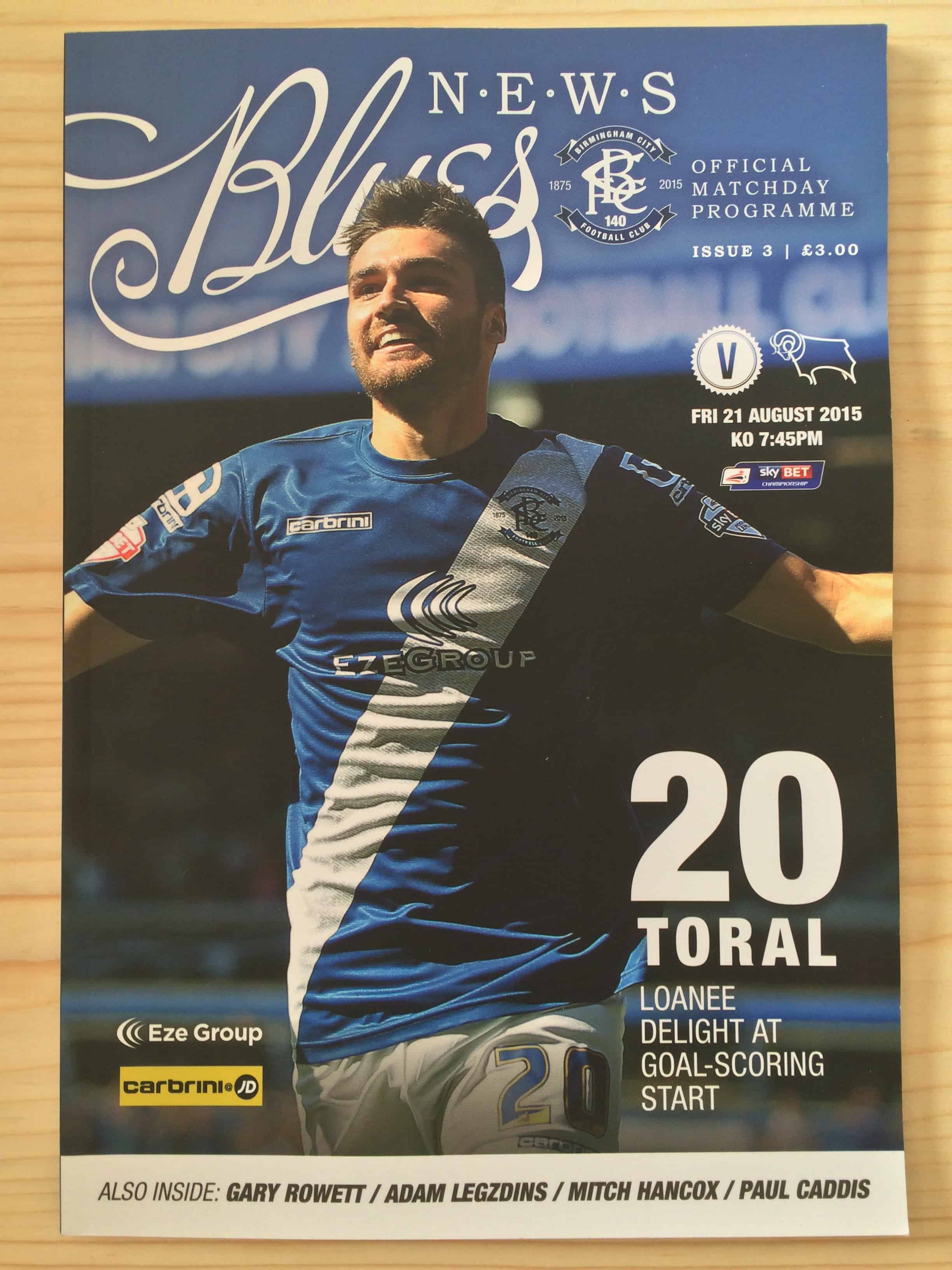 Birmingham City FC v Derby County FC